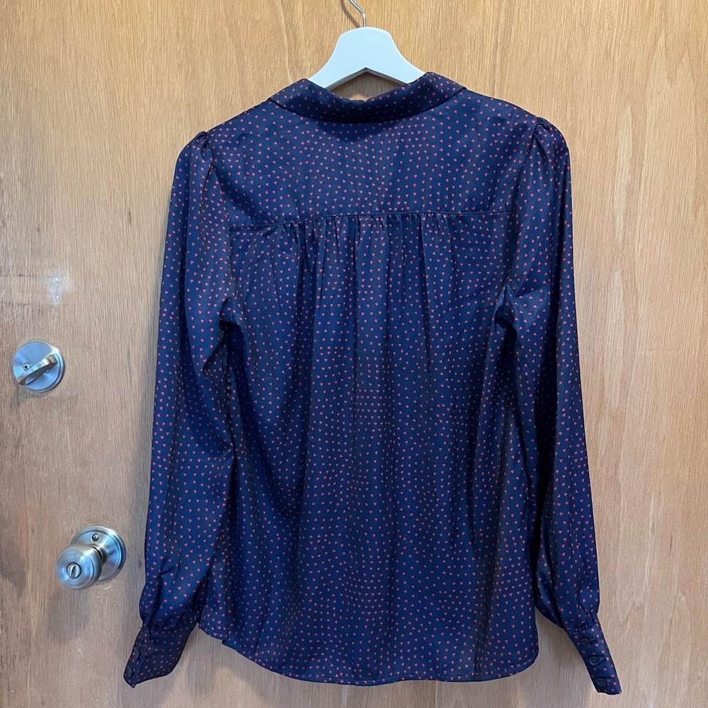 Modcloth Heart Button Down Blouse - image 2